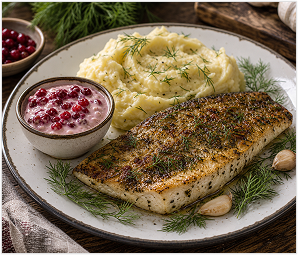 Gebratener Zander nach Dnjepr